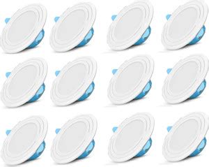 Brightstar 9 WATT Pack of 12 White Colour Conceal Light Downlight ...