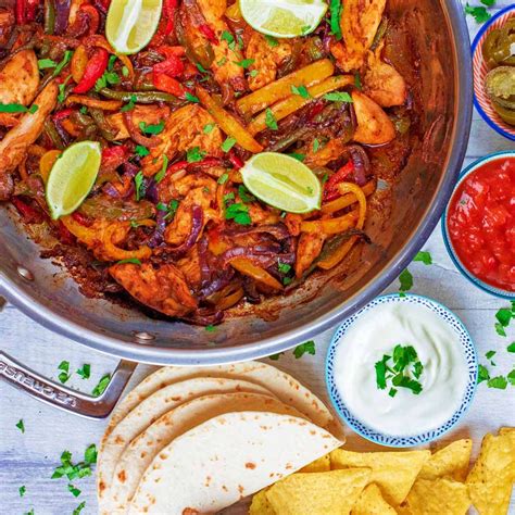 Oven Baked Chicken Fajitas - Cup of Yum