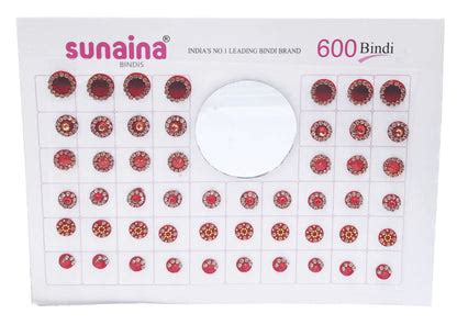 Spiral Mix Design double shade stone border golden ball Mix Size bindi ...