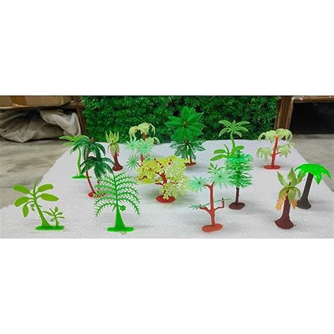 Plastic Mini Trees - Used in School Projects, Miniature Decoration ...