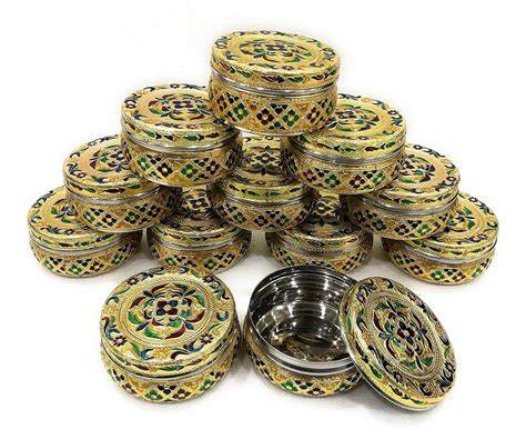 Buy Sgr Handicrafts Stainless Steel 5 Inch Dabba(550Ml) Container ...