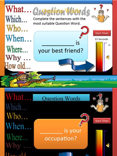 Question Words Exercise 的图像结果