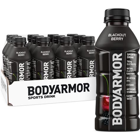 BODYARMOR Blackout Berry Sports Drink, 16 Fl. Oz. Multipack, 12 count ...