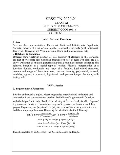 11 math english 2020 21 8909 hyouka - SESSION 2020- CLASS XI SUBJECT ...