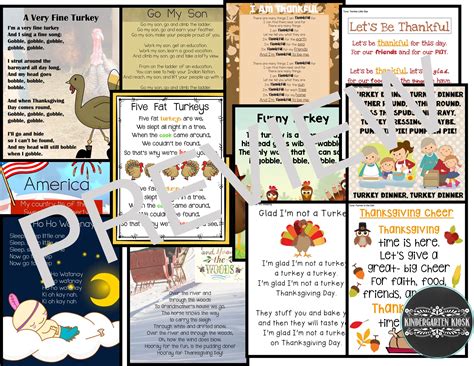 Thanksgiving Songs and Fingerplays for November — Kindergarten Kiosk