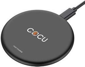 Cocu Wireless Fast Charger Qi-Certified 10W Wireless Charger with ...