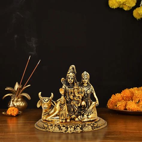 Giri - Shiv Parivar Murti | Shiva Family Statue | Shiv Parvati Idol
