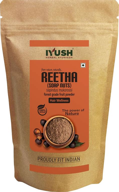 IYUSH Herbal Ayurveda Reetha Powder for Hair Growth – 400gm | Reetha ...