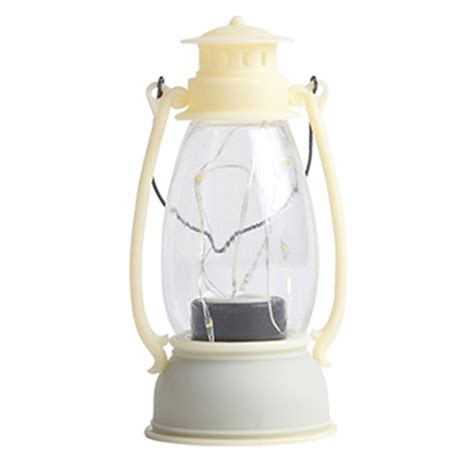 Visland Flameless Led Vintage Lantern, Outdoor Hanging Plastic Lantern, Halloween Decorative ...