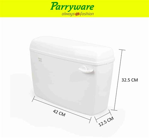 Parryware Standard Tip Top Polypropylene Cistern set of 2 pic 530 Side ...