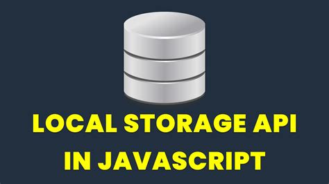 Local Storage API 的图像结果