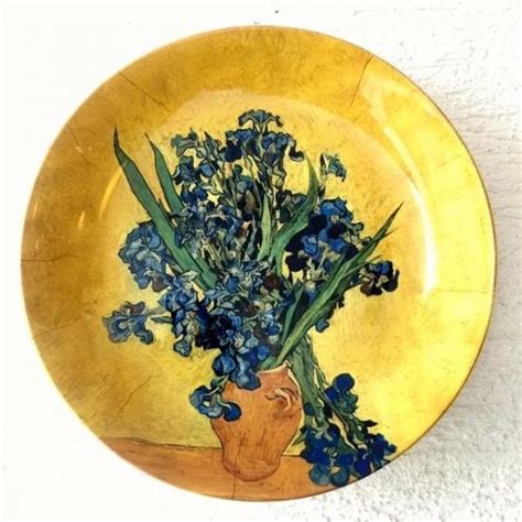 Irises Ceramic Decorative Wall Plate – Mora Taara