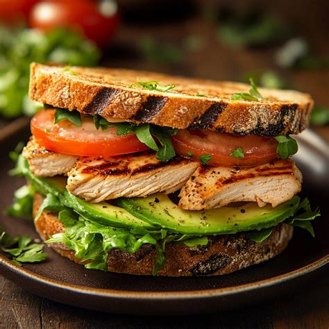 Sándwiches de Pollo y Aguacate: Receta Saludable y Deliciosa