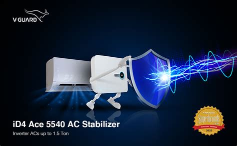 Buy V-Guard iD4 Ace 5540 AC Stabilizer for 1.5 ton Inverter AC ...