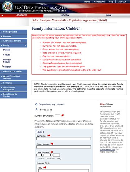Image result for NVC DS-260 Form