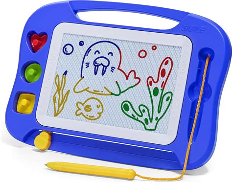 SGILE Magnetic Drawing Board for Kids, Colorful Erasable Doodle Board ...
