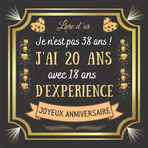 Buy Je n'ai pas 38 ans j'ai 20 ans avec 18 ans d'expérience: Joyeux ...