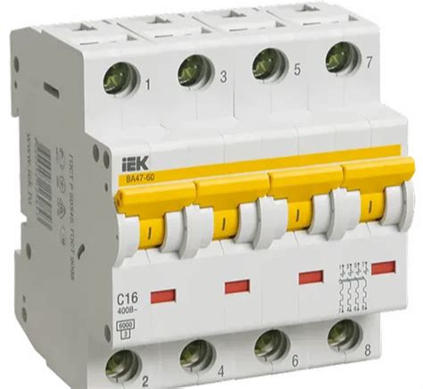 AC MCB - 4 Pole IEK AC MCB Manufacturer from Ahmedabad