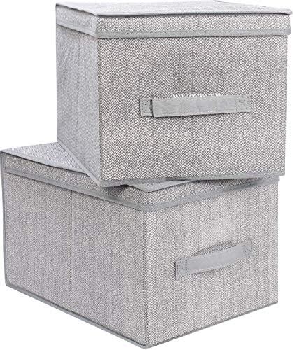 DR Mall Storage Bin Box with Lid Cover & Handle Room Organizer for ...
