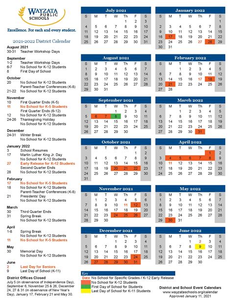 Wayzata Calendar | Plan Your Year Easily!