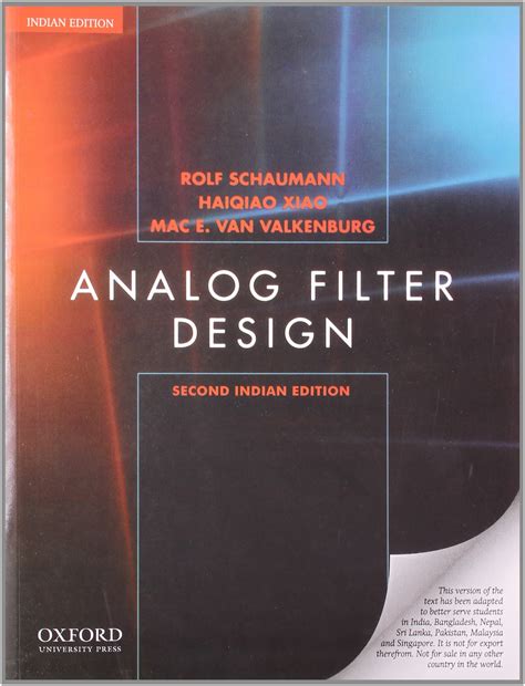 ANALOG FILTER DESIGN,INDIAN 2E : Schaumann: Amazon.in: Books