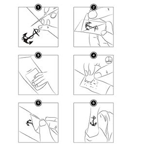 MAYCREATE® 35 Sheets Temporary Tattoo Stickers for Men Women Large ...