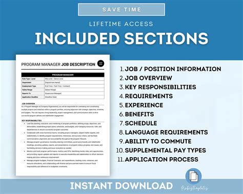 Image result for Program Manager Job Description Sample