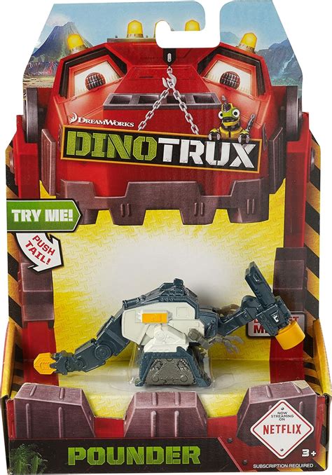Buy Mattel Dinotrux Die-Cast Poundersaraus Vehicle Online at Lowest ...