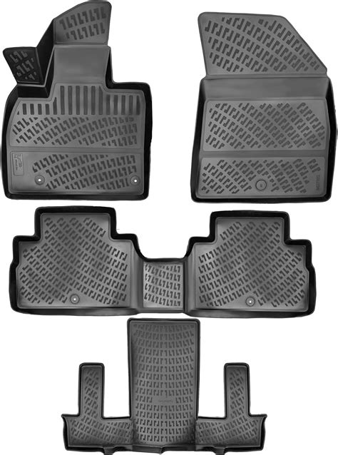 Amazon.com: RizLiner Floor Mats Compatible with Kia Telluride 2020-2024 ...