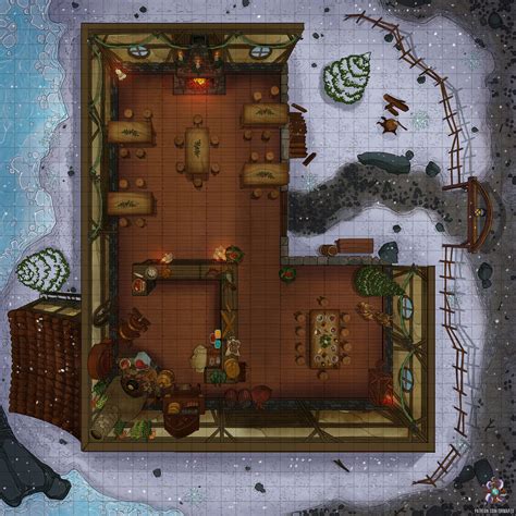 Christmas Inn DND Map