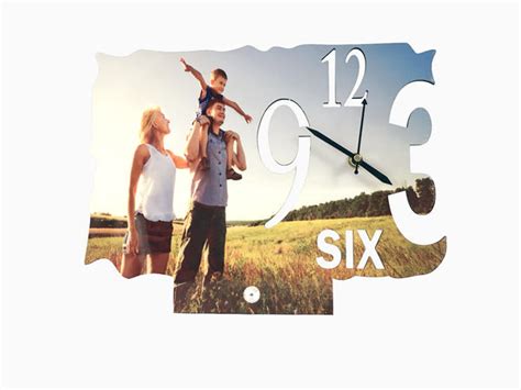 Personalised Table Clock - Wooden Table Clock with Custom Printing ...