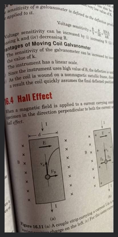 Image result for Galvanometer Deflection Direction