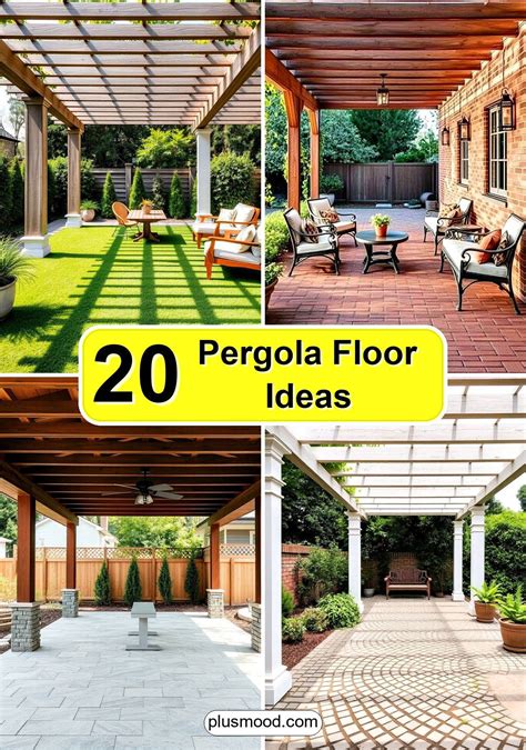 20 Pergola Flooring Ideas for All Weather Conditions - PlusMood ...