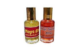 KAH ATTAR Fragrances For Mogra & Kesar Chandan Long Lasting Fragrance ...