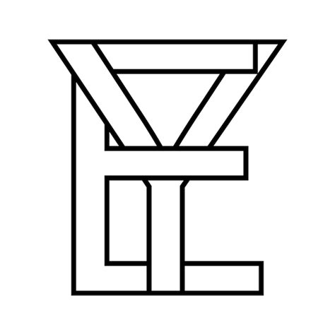 Logo sign ey ye icon nft ey interlaced letters e y | Premium Vector