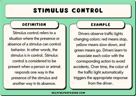 Image result for Stimulus Control Examples