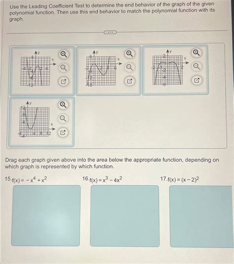 Solved Use the Leading Coefficient Test to determine the end | Chegg.com