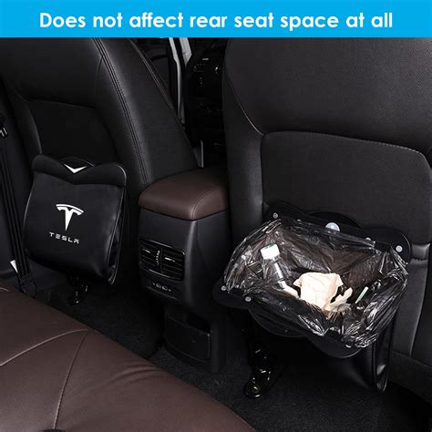 Farmogo Tesla Model 3 Model Y Trash Can Back Seat Garbage Bin Hanging ...