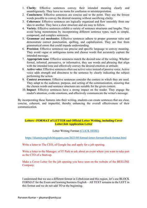 BC 206 - Amity Tashkent - Writing Process & Workplace Communication | PDF