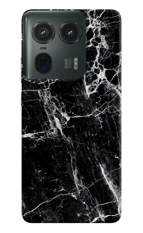Save Big: Get the Black Marble Texture Moto Edge 50 Ultra 5G Back Cover ...