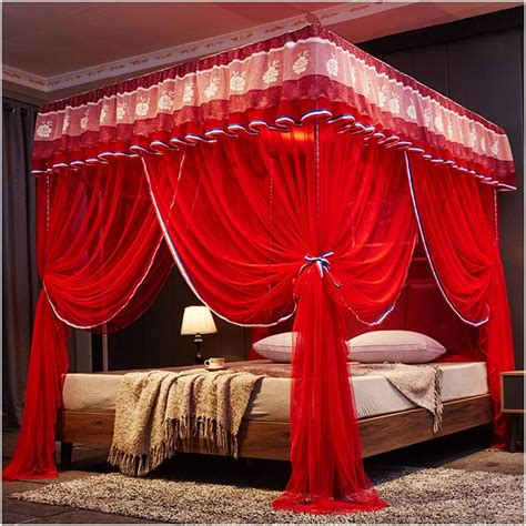 GXFC 4 Corners Post Princess Bed Curtain, Stainless India | Ubuy
