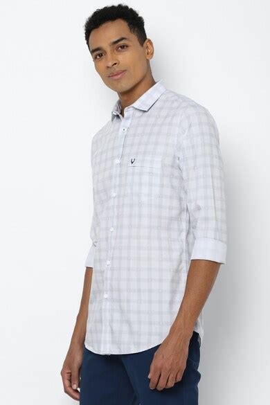 Buy Men White Slim Fit Check Full Sleeves Casual Shirts Online - 617410 ...