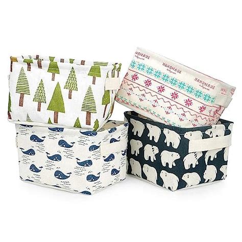 Agroha Foldable Multipurpose Storage Box Canvas Fabric Basket For ...