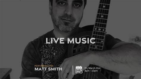 Live Music: Matt Smith, 211 Coleman St, Belleville, ON K8P 3H8, Canada ...