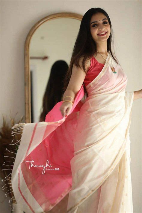 Pure Linen Silk Saree With Multi Thread Blouse – Vivah saree