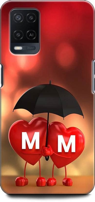 KEYCENT Back Cover for OPPO A54, CPH2239 M M, M LOVES M, M NAME, LETTER ...