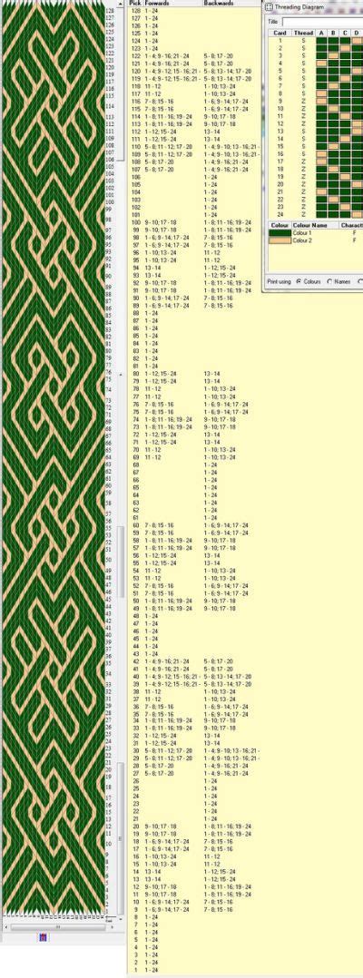 Image result for Tablet Weaving Pattern Generator