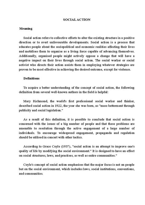 SOCIAL ACTION | Lecture Notes 3: Concepts, Models, and Strategies - Studocu