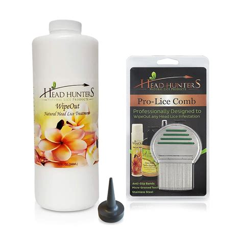 Buy Head Hunters Pro Kit - Wipeout Natural Lice Extra Strength Family ...