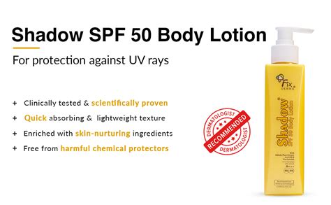 Buy Fixderma Shadow Sunscreen Body Lotion with SPF 50 PA+++ & 2% ...